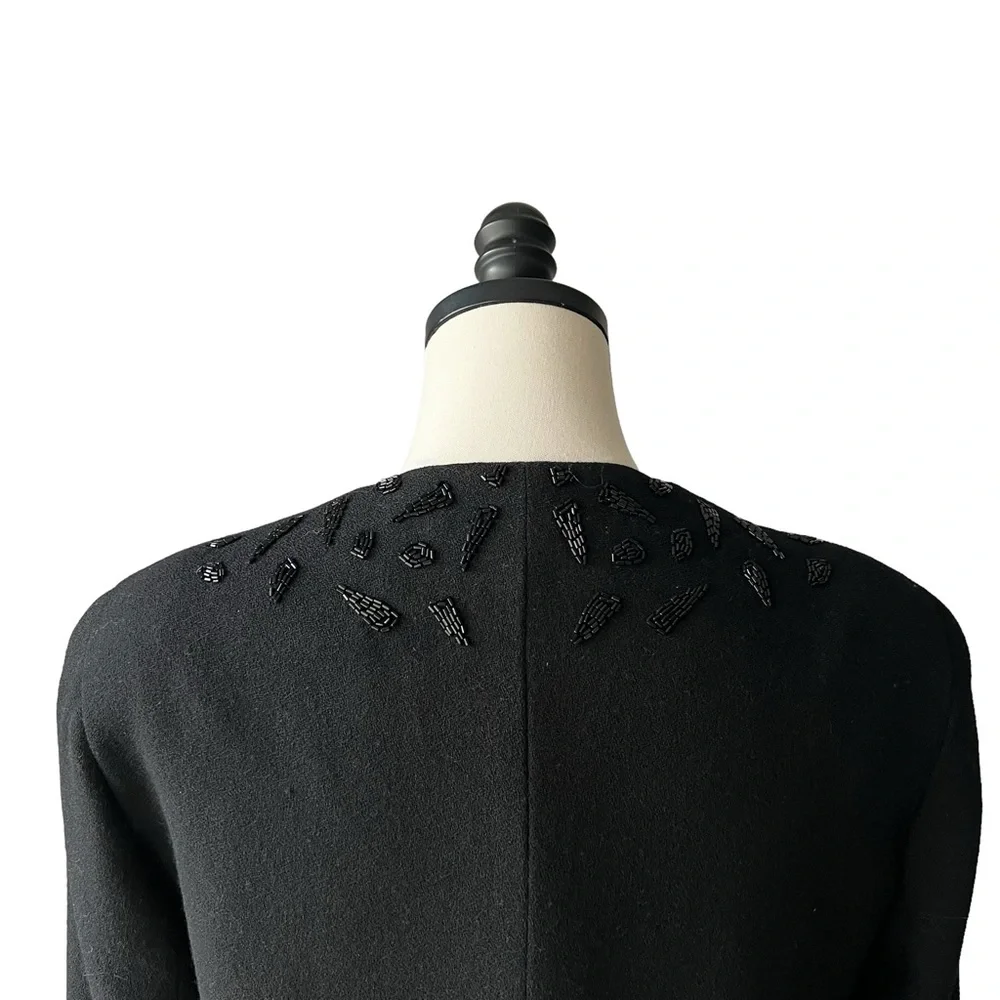 Christian Dior Vintage Wool Beaded Blazer | 8